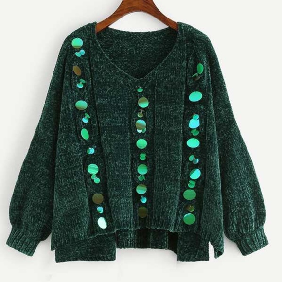 SHEIN Sweaters - Sequin Chenille Sweater